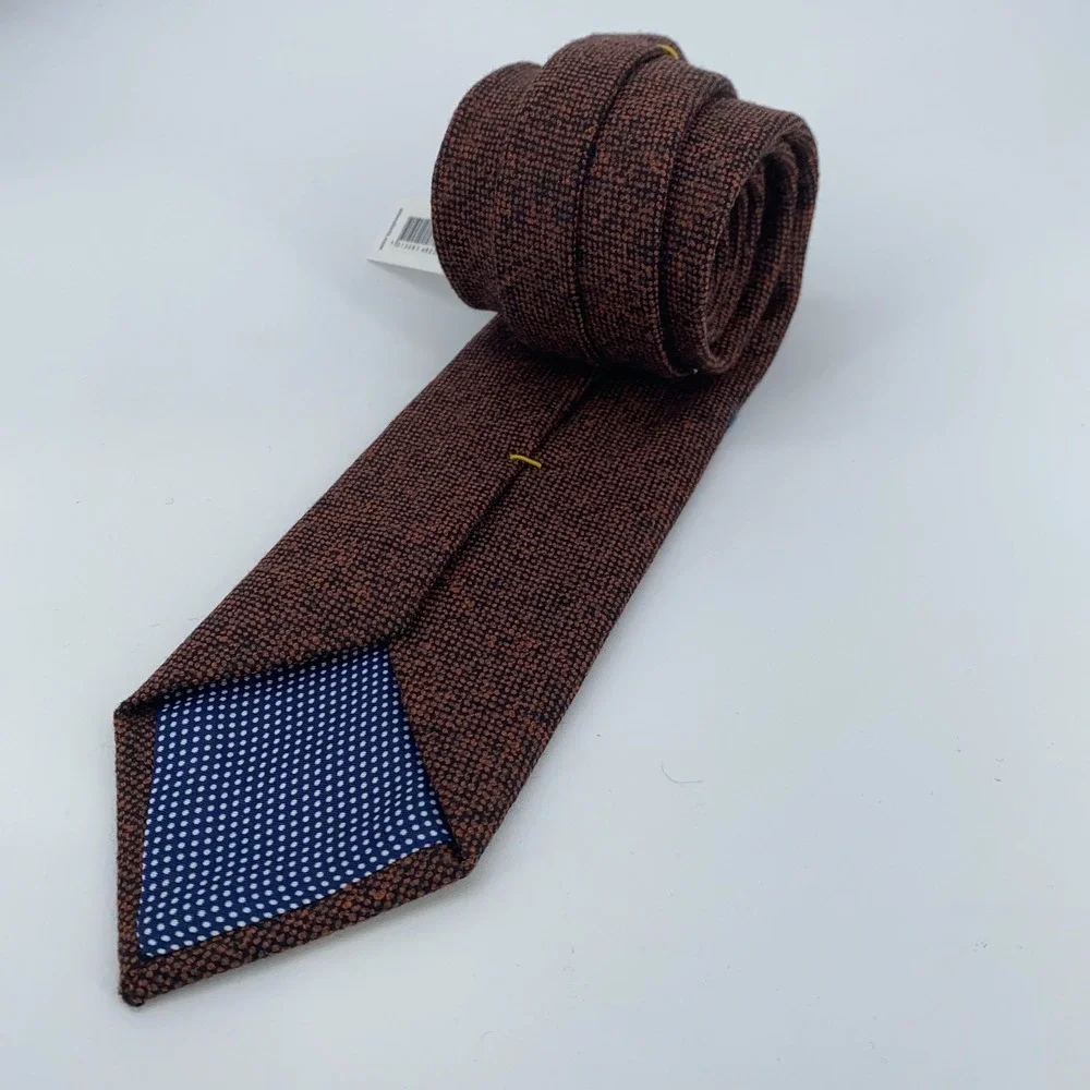 Eton Tie Mens One Size Multi Patterned Wool Classic Fit Professional Necktie NWT